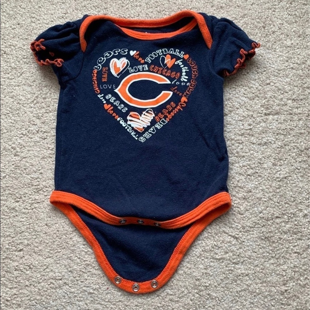 NFL Chicago Bears blue girls Infant Onesie 3-6m